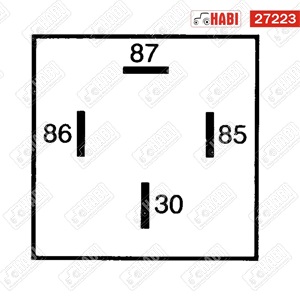 Relé 12V 50A Hella