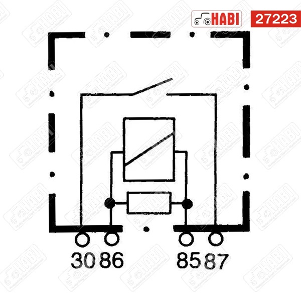 Relé 12V 50A Hella
