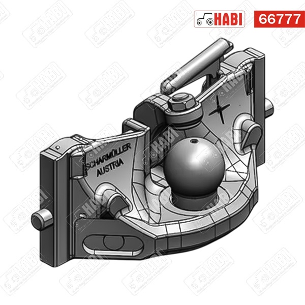 K80® Vonófej mechanikus, állítható magasságú 390/25/32 mm Scharmüller