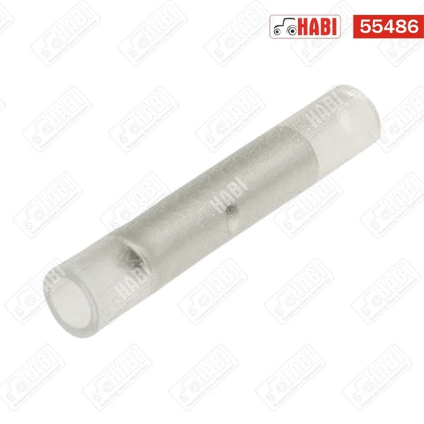 Kábel összekötő gyorscsatlakozó átlátszó, 28mm hosszú /10db-os csomag/