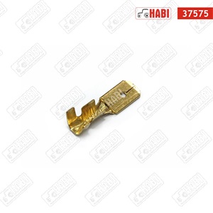 Kábelvég csúszósaru réz 6,3 mm /fiú/