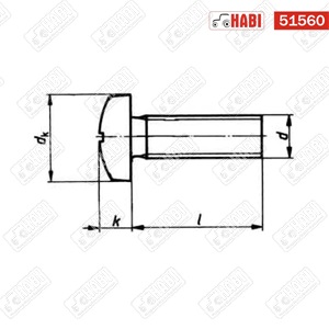 Kapupánt csavar M6x16 4.6 hg.