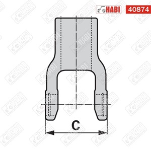 Kardántengely 1210 mm 6 bordás 1 3/8 / 1 3/8" AW21/B4/A4 26 kW-35 le Binacchi