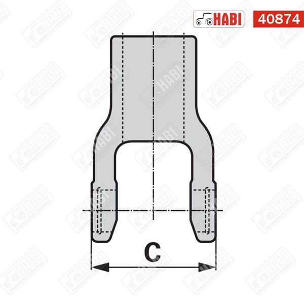 Kardántengely 1210 mm 6 bordás 1 3/8 / 1 3/8" AW21/B4/A4 26 kW-35 le Binacchi