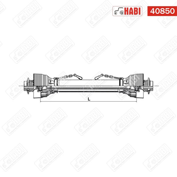 Kardántengely 560 mm 47 kw-64 le