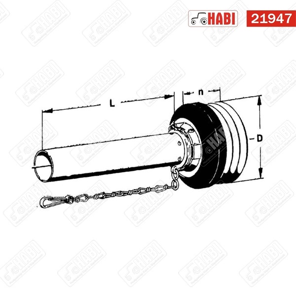 Kardántengely burkolat belső 550 mm Walterscheid