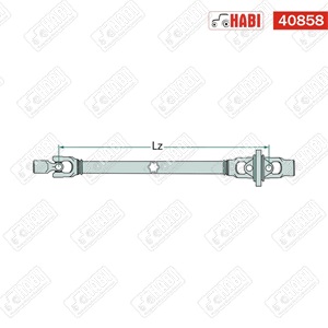 Kardántengely nagy hajlásszögű 1210 mm 80 le F258