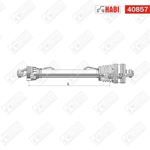 Kardántengely nagy hajlásszögű 47 kw-64 le