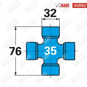 Kardántengely szabadonfutós 1510 mm 38 kw-52 le AW35 Weasler