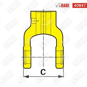 Kardánvilla 41,2x48 mm-es külső citrom profilhoz 26 kw-35 le Weasler
