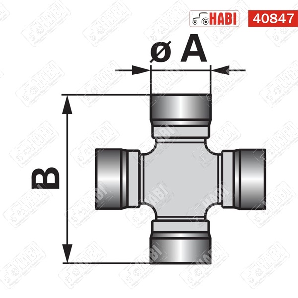 Kardánvilla 41,2x48 mm-es külső citrom profilhoz 26 kw-35 le Weasler