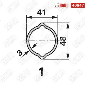 Kardánvilla 41,2x48 mm-es külső citrom profilhoz 26 kw-35 le Weasler