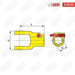 Kardánvilla AW20 1 3/8 21 bordás WEASLER