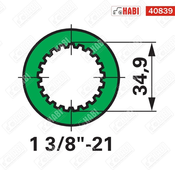Kardánvilla AW20 1 3/8 21 bordás WEASLER