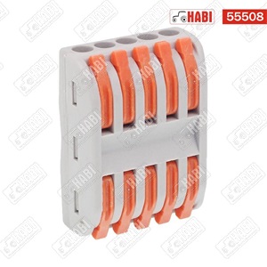 Karos (kapcsos) vezeték toldó, 32A 400V, 5 vezeték nyílásos