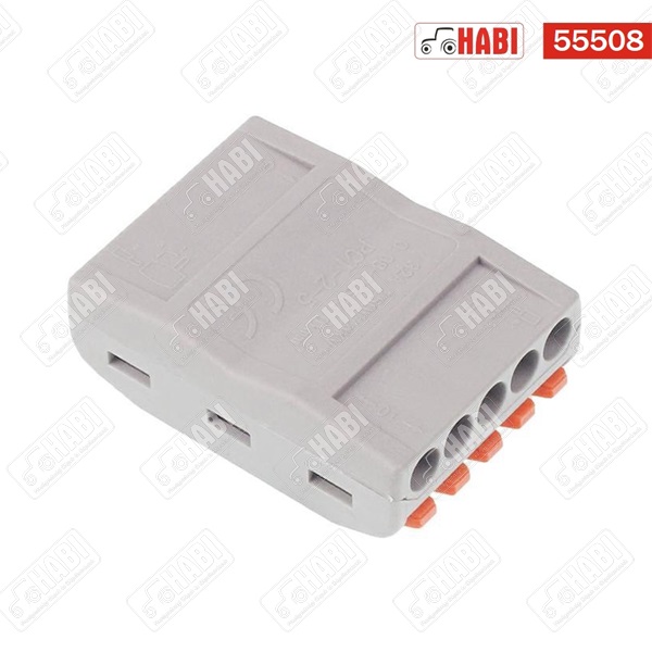 Karos (kapcsos) vezeték toldó, 32A 400V, 5 vezeték nyílásos