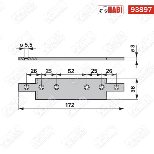 Kasza komplett 1600 mm Aebi AM15