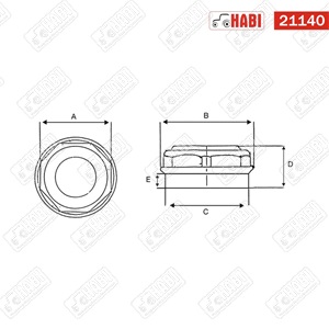 Kerékagy porvédő d=72 mm ADR