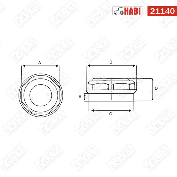 Kerékagy porvédő d=72 mm ADR