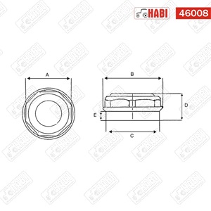 Kerékagy porvédő d=80 mm ADR