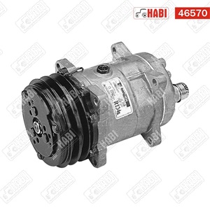 Klímakompresszor 12 V 2G-A 2 ékszíjtárcsás 132 mm ROT VH