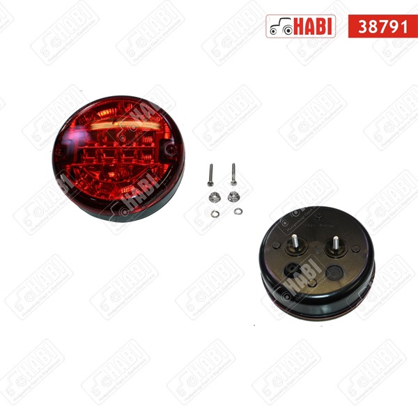 Ködlámpa hátsó LED d=140 mm 12V/24V
