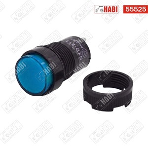 Kontroll lámpa kék 12/24V /LED/