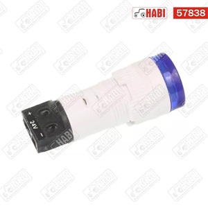 Kontroll lámpa matt kék 12/24V /LED/