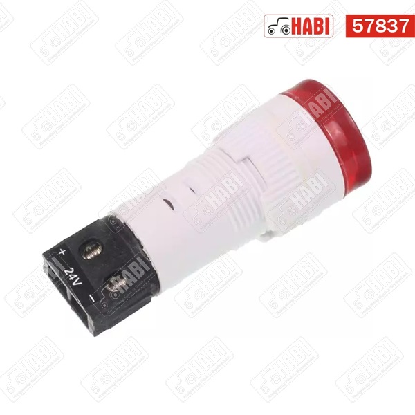 Kontroll lámpa matt piros 12/24V /LED/