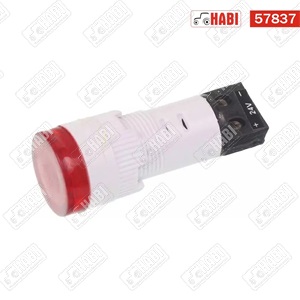 Kontroll lámpa matt piros 12/24V /LED/