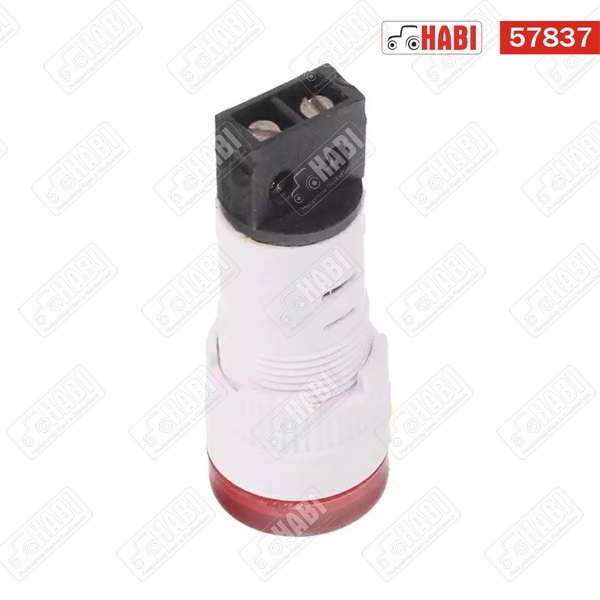 Kontroll lámpa matt piros 12/24V /LED/