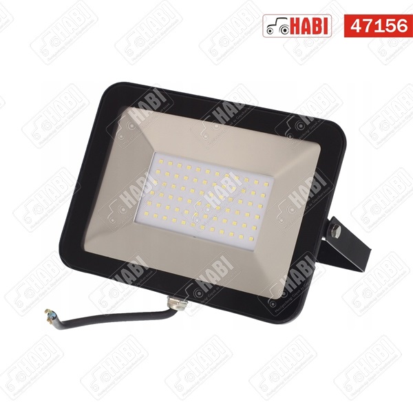 Kültéri LED reflektor 100W, 70 Lumen/Watt, 6500 Kelvin, 230V, fekete, IP65