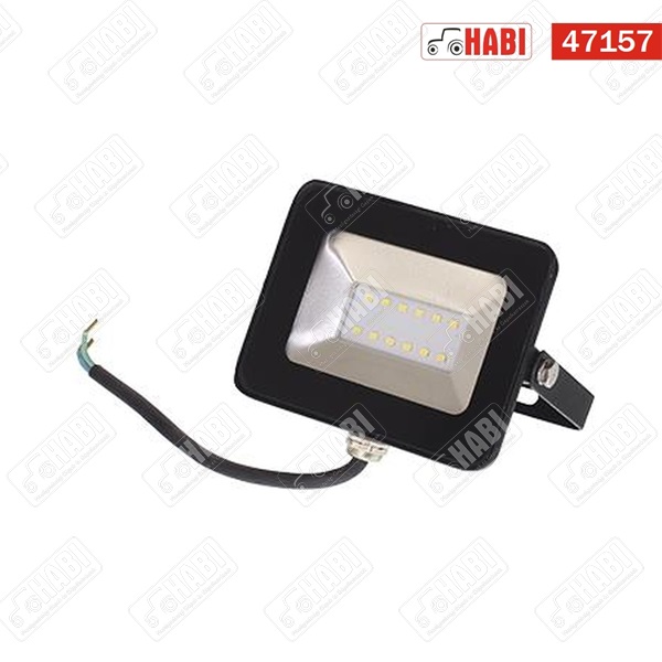 Kültéri LED reflektor 10W, 70 Lumen/Watt, 2700 Kelvin, 230V, fekete, IP65