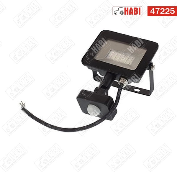 Kültéri LED reflektor mozgásérzékelővel 20W, 70 Lumen/Watt, 2700 Kelvin, 230V, fekete, IP45