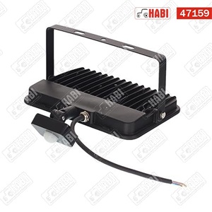 Kültéri LED reflektor mozgásérzékelővel 50W, 70 Lumen/Watt, 6500 Kelvin, 230V, fekete, IP45