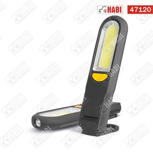 LED Szerelőlámpa 300 Lumen, mágneses akasztóval + vészjelző