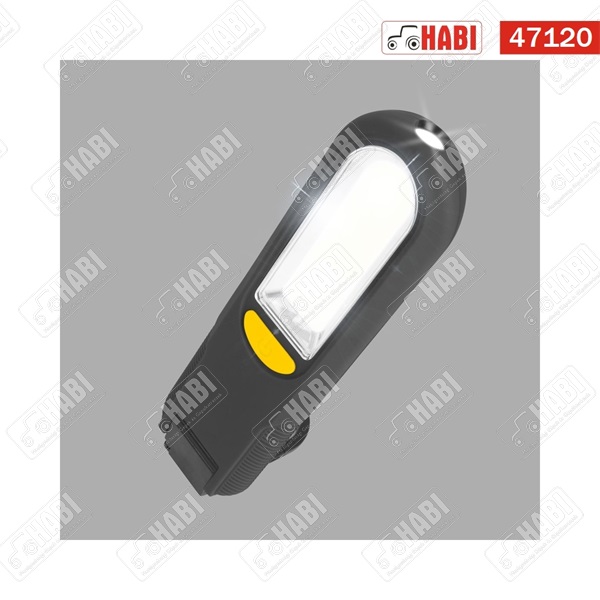 LED Szerelőlámpa 300 Lumen, mágneses akasztóval + vészjelző