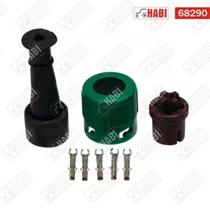 Lámpa csatlakozó 5 pólusú bajonettzáras csatlakozó zöld