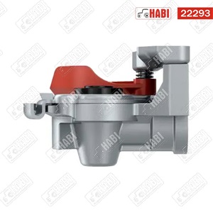 Levegő csatlakozó 16 mm piros, szeleppel Wabco