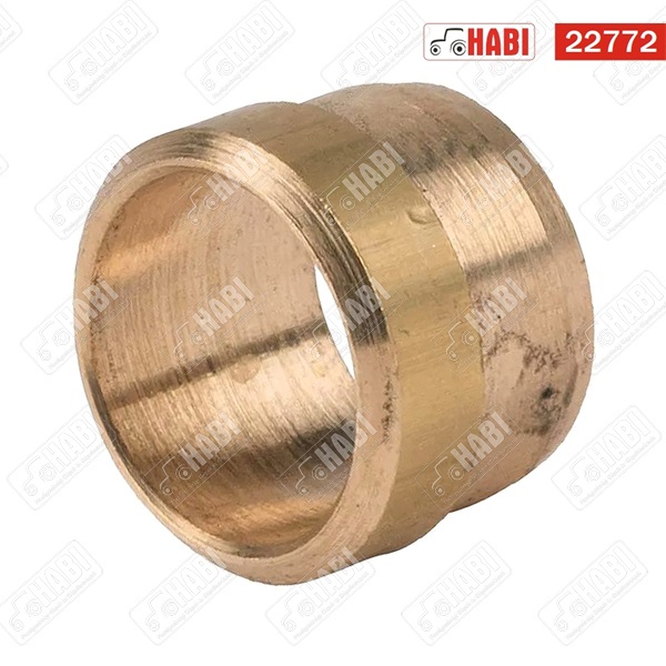 Levegőcső hüvely d=6 mm D=8 mm H=7 mm réz-nikkel