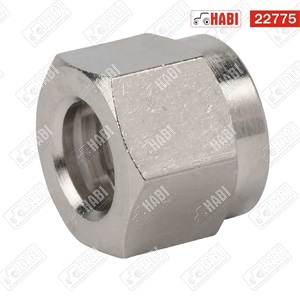 Levegőcső szorító anya D=6 mm M10x1x11,5 mm réz-nikkel