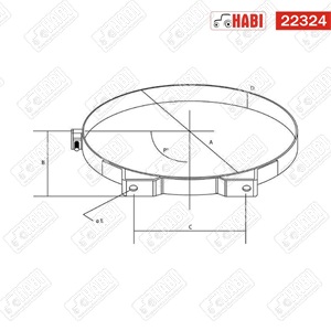 Levegőszűrő ház felfogató (516215) Donaldson
