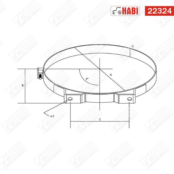 Levegőszűrő ház felfogató (516215) Donaldson