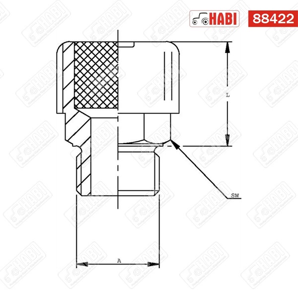 Levegőztető csavar szűrős M18x1,5 mm