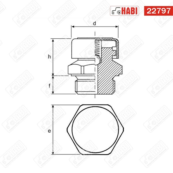 Levegőztető csavar szűrős 3/4" BSP
