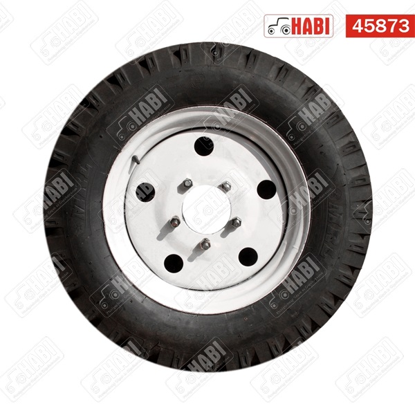 MTZ Elsőkeréktárcsa teli + gumi köpeny + keréktőcsavar + anya 5.5x20+7.5x2 (139x508mm)