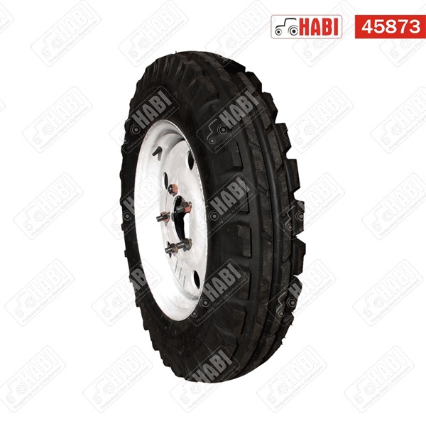MTZ Elsőkeréktárcsa teli + gumi köpeny + keréktőcsavar + anya 5.5x20+7.5x2 (139x508mm)