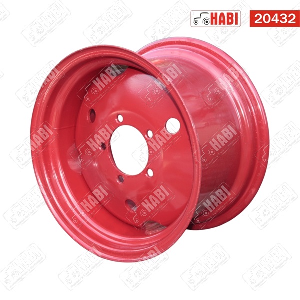 MTZ Elsőkeréktárcsa teli széles 12x20 (304x508mm) 5 csavaros /W12x20-3101020/ PIROS ORIGINAL