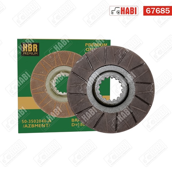 MTZ Féktárcsa ragasztott ferodolos D=180mm PIROS HBR PREMIUM