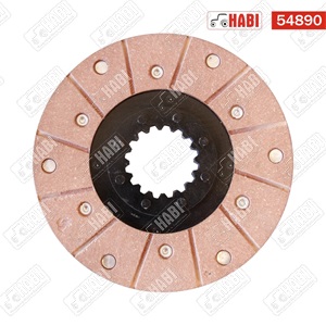 MTZ Féktárcsa szegecselt ferodolos, szegecselt aggyal D=180mm PIROS  erősített 3mm vassal